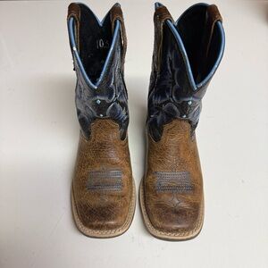 Ariat Kids Tombstone Western Cowboy Boots Square Toe Style 10012794 Size 10.5